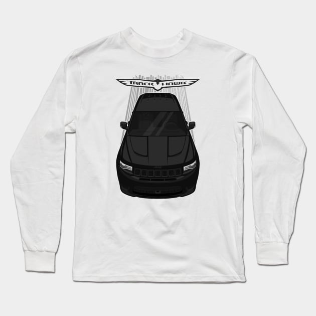 Jeep Grand Cherokee Trackhawk - Diamond Black Long Sleeve T-Shirt by V8social